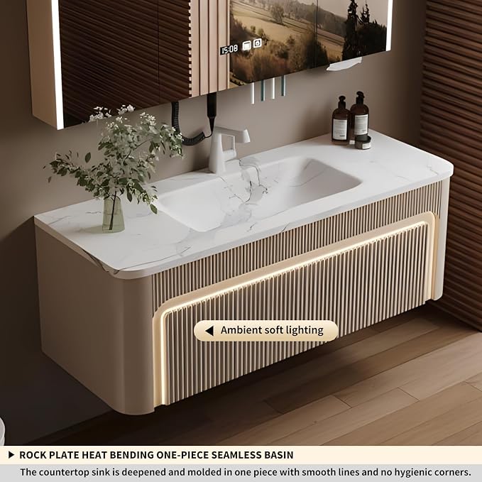 68 inch Bathroom Vanity, Elegant Floating Bathroom Vanity - Image 5