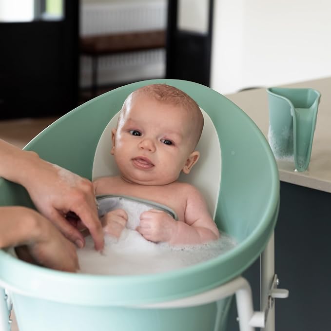 Shnuggle Newborn Baby Bath | Built in Support Bump and Soft Backrest | Suitable - Image 9