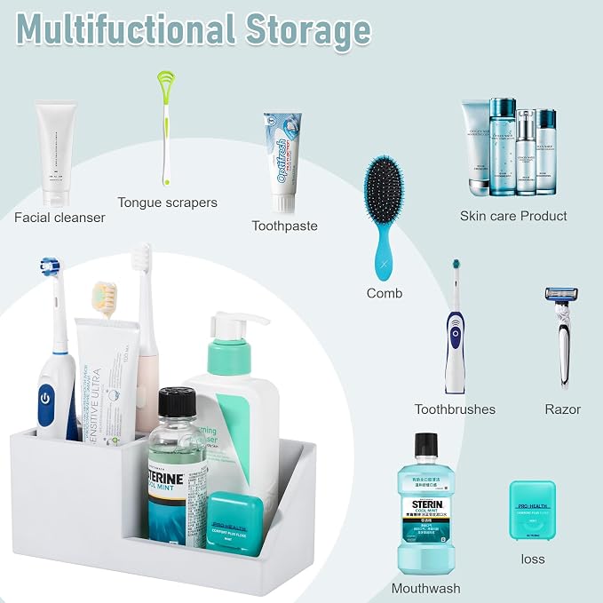 Diatomite Toothbrush Holders for Bathrooms, Quick Dry Electric Tooth Brush and - Image 5