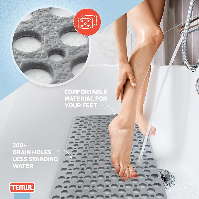 TEMIR Bathtub Mat Non Slip and Shower Mat - Image 4