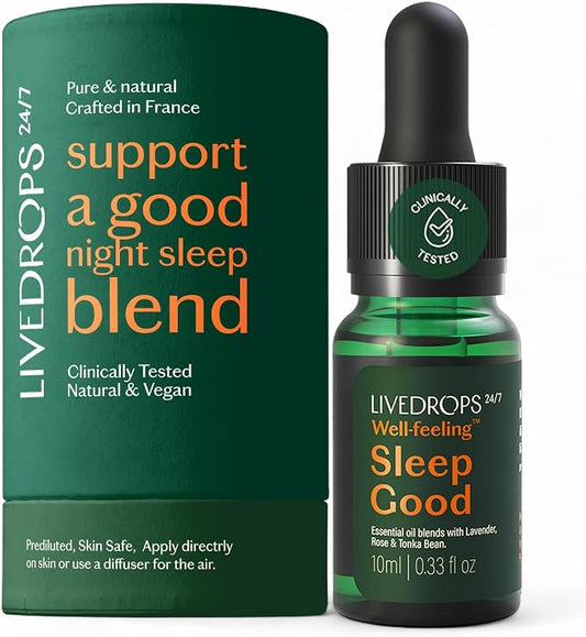 LIVEDROPS 24/7 Sleep Good Essential Oil Blend by Livedrops247