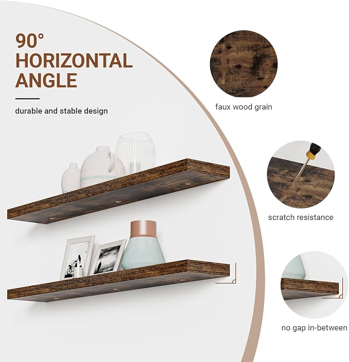 Heimlove 55 Inch Long Floating Shelves - Image 5