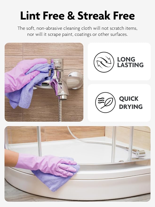 Fantasticlean Microfiber Cleaning Cloth Roll -75 Pack, Tear Away Microfiber - Image 6