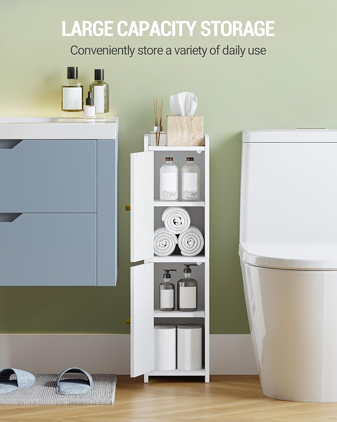 Bathroom Storage Cabinet, Corner Floor Cabinet - Image 4
