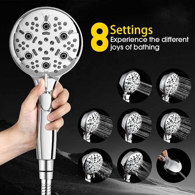 8-Mode High Pressure Handheld Shower Head - Image 4