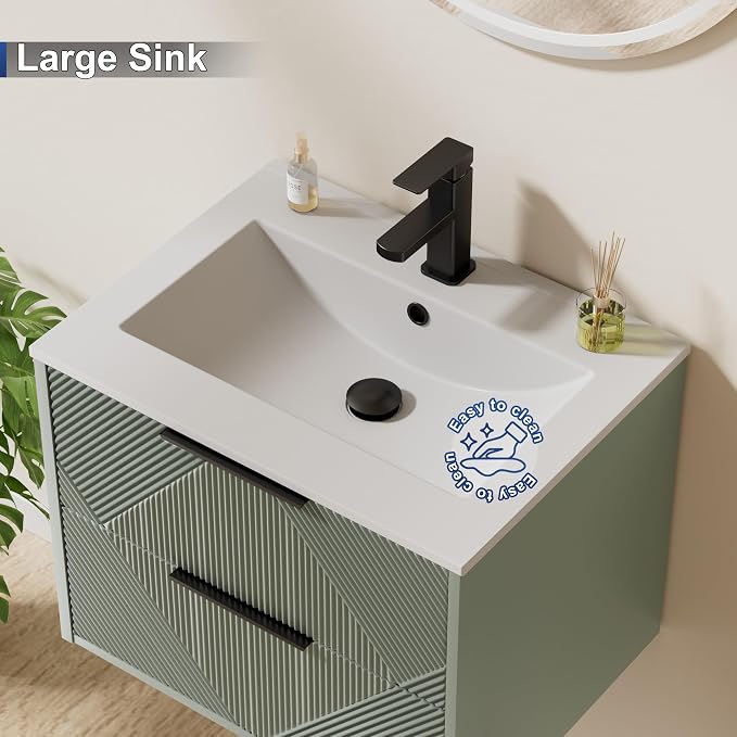 LUCKWIND 24" Floating Bathroom Vanity - Image 4