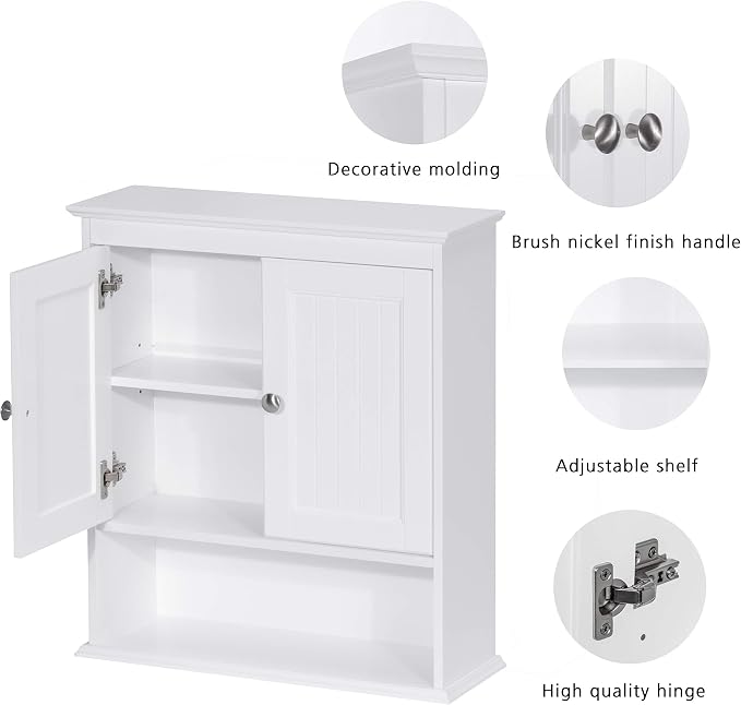 Spirich Bathroom Cabinet Wall Mounted - Image 5