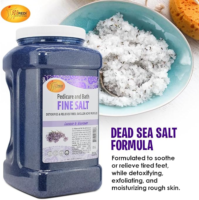 SPA REDI - Detox Foot Soak Pedicure and Bath Fine Salt, Lavender and Wildflower - Image 3