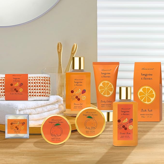 Spa Gifts for Women Bath Sets for Women Gift, Bath and Body Gifts Set, 9 Piece - Image 3