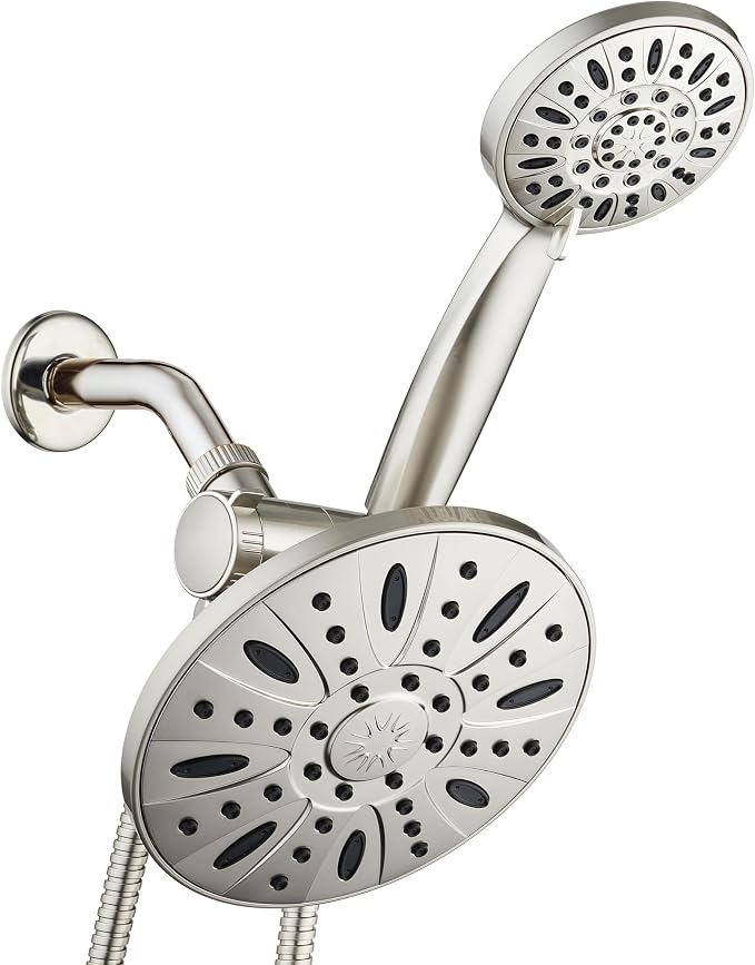 AquaDance 7" Premium High Pressure 3-Way Rainfall Combo Combines The Best of by AquaDance