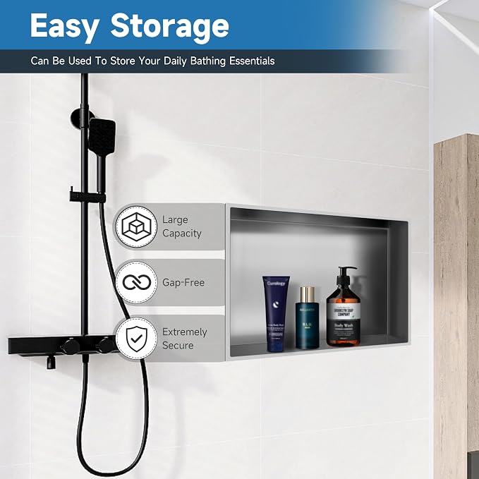 18" X 12" Shower Niche Insert Tile Ready, Niche - Image 5
