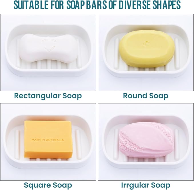 TAILI Soap Holder Saver, Bar Soap Dish Tray Suction Cup - Image 7
