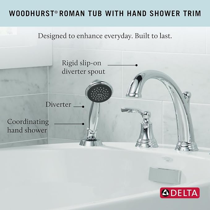 Delta Woodhurst Roman Tub Faucet - Image 3