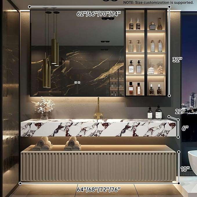 Solid Wood Bathroom Vanity - Image 2
