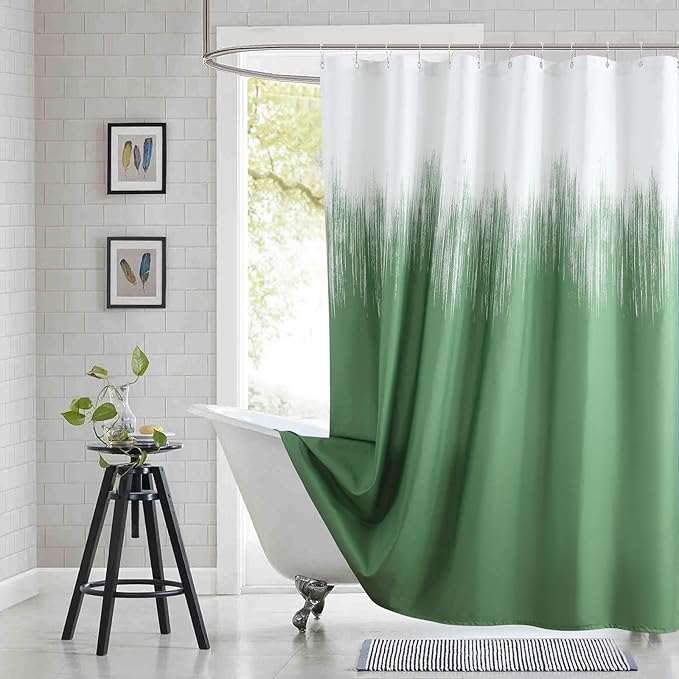 Stall Fabric Shower Curtain, Modern Decorative Bathroom Curtains by BESTRIPES