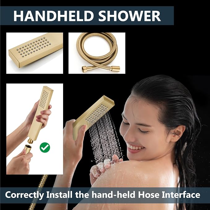 Aolemi Shower Faucet Set Rain Shower System - Image 3