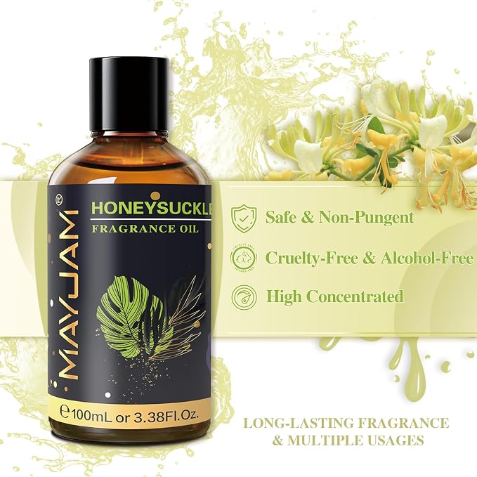 MAYJAM 100ML/3.38FL.OZ Honeysuckle Fragrance Oils - Image 3