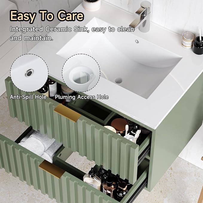 ONBRILL 24 Inch Bathroom Vanity - Image 5