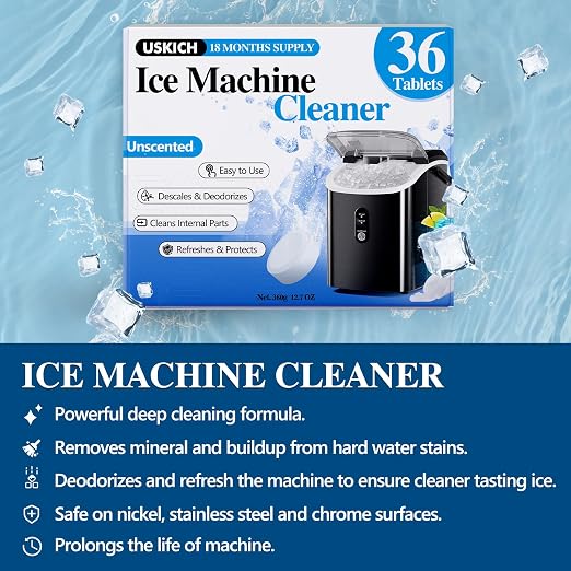 Ice Machine Cleaner Descaler Tablets-36Pack Ice Maker Cleaner Compatible - Image 2