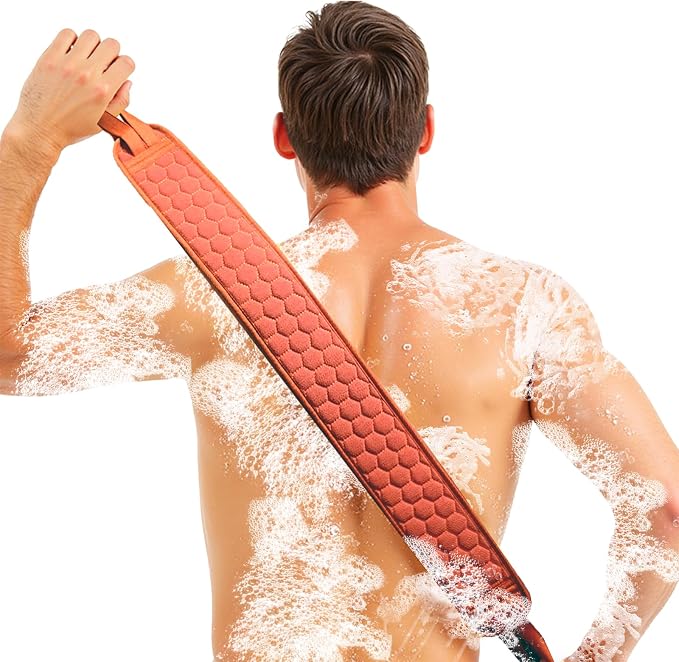 Back Scrubber for Shower with Handles, 40 Inch Extra Long Double-Sided by Unknown