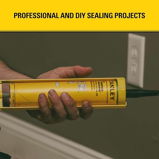 Stanley S421 All-Purpose RTV Silicone Sealant – 100% Waterproof Clear Caulk | - Image 7