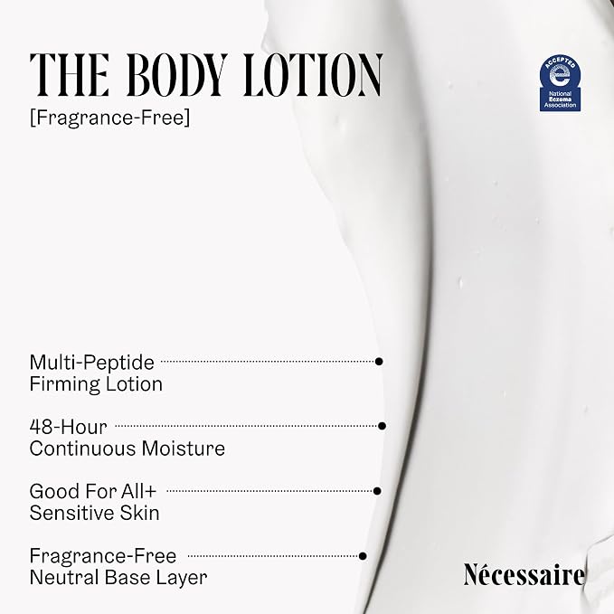 Nécessaire The Body Lotion Fragrance-Free — Unscented Multi-Peptide Body - Image 4