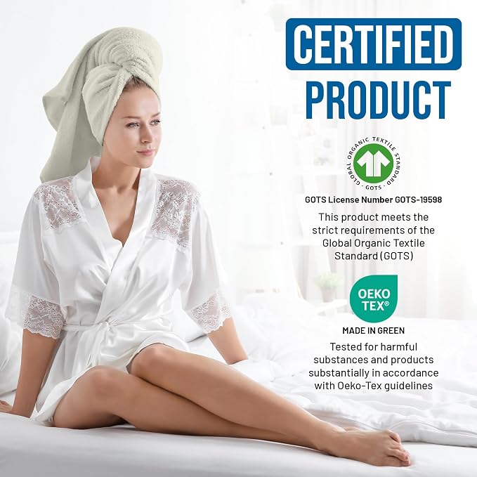 TOWELTIQUE- Organic Cotton Luxury Bath Towels Pack of 4 GOTS & Oeko- TEX - Image 3