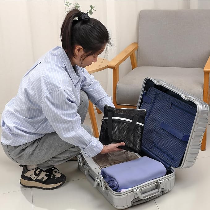 Mesh Shower Caddy Portable Shower Bag - Image 6