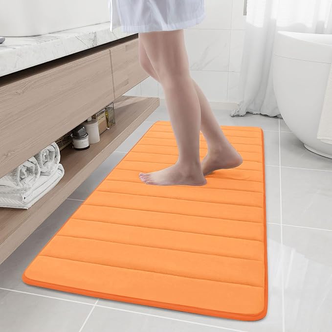 Buganda Memory Foam Bath Mat, Ultra Soft and Non-Slip Bathroom Rugs, Water by Buganda