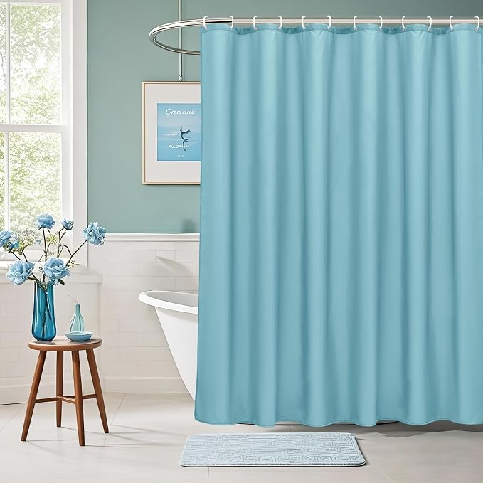 AooHome Extra Long Shower Curtain 72x78 Inch, Fabric Shower Curtain Liner by AooHome
