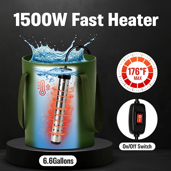 Portable Camping Shower, 6000mAh Rechargeable Shower Pump, Large Capacity - Image 2