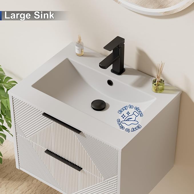 LUCKWIND 24" Floating Bathroom Vanity - Image 4