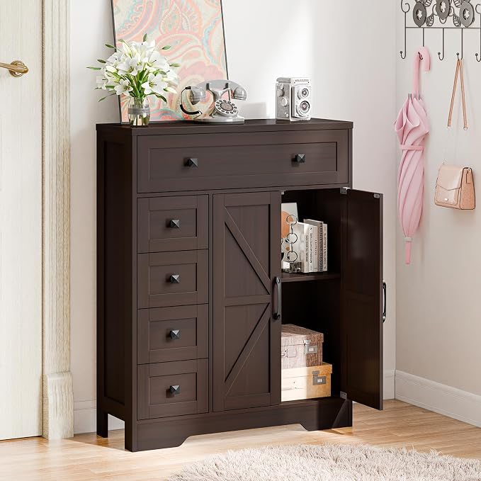 Vabches Farmhouse Storage Cabinet - Image 3