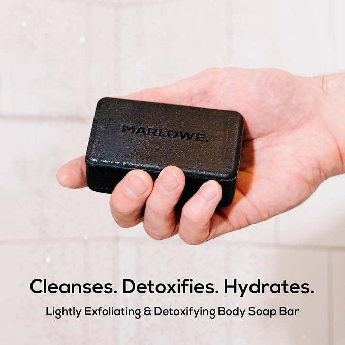 MARLOWE. No. 106 Charcoal Soap 7 oz Body Bar Soap - Image 2