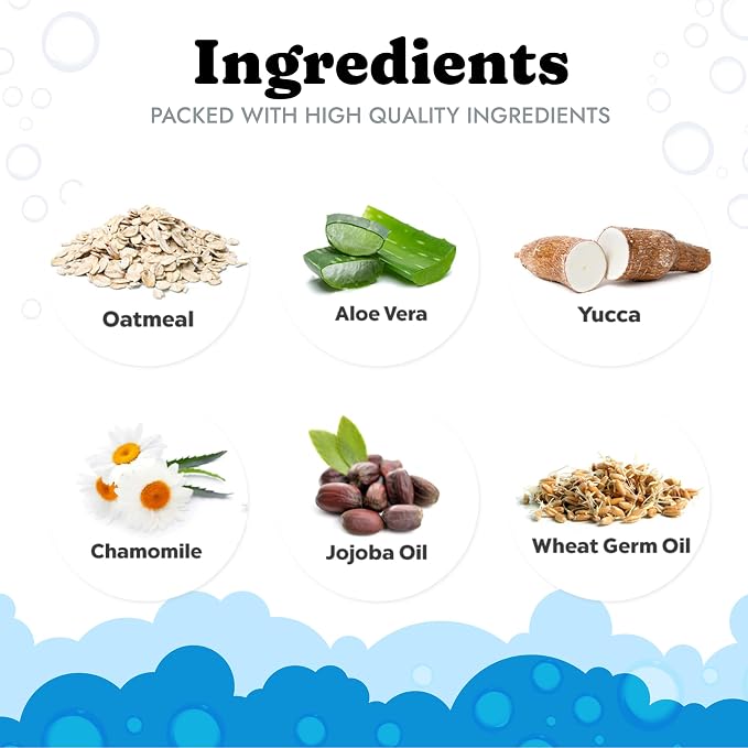 Dog Shampoo with Oatmeal, Aloe Vera, Jojoba Oil, Vitamin E - Image 3