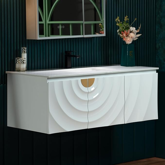Woodbridge 48"x22" Wall Mounted Vanity - Image 2