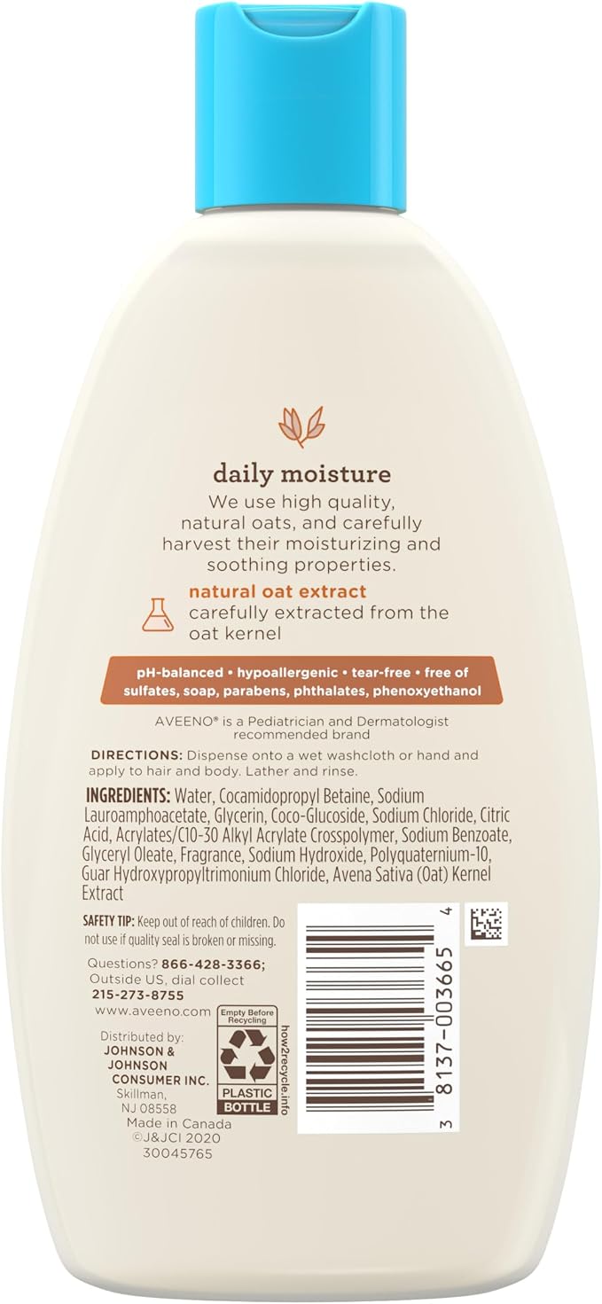 Aveeno Baby Wash & Shampoo for Hair & Body, 8 Oz - Image 7