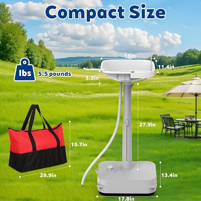 Portable Sink Hand Wash Station - 18L Capacity - Image 7