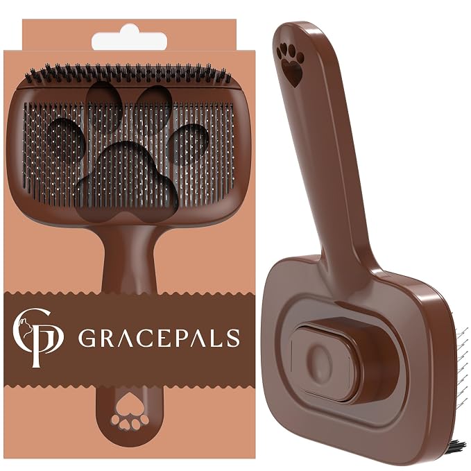 Self Cleaning Dog Brush for Shedding by Unknown