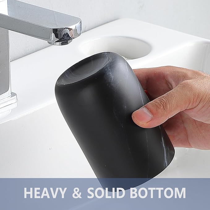 Black Marble Toothbrush Holder - Image 6
