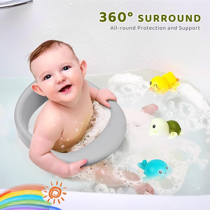 Baby Bath Seat, Infant/Toddler Sit Up Bathtub Seat - Image 4