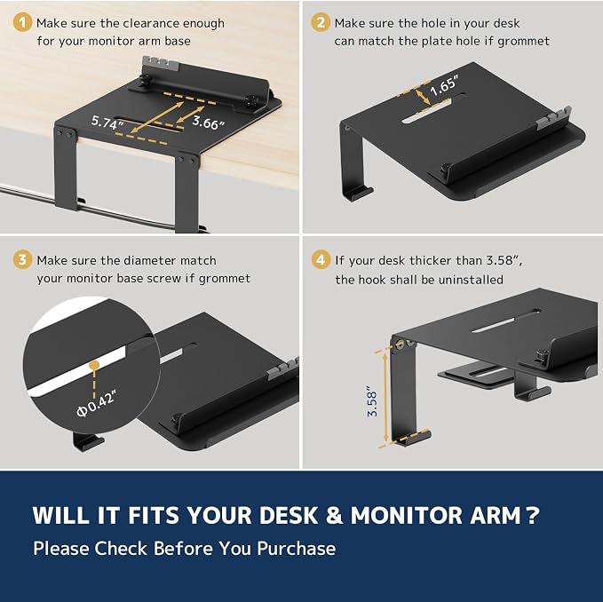 Monitor Arm Reinforcement Plate - - Image 8
