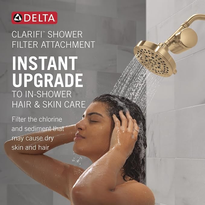 Delta Faucet Clarifi Standard Shower Filter Attachment Gold - Image 2