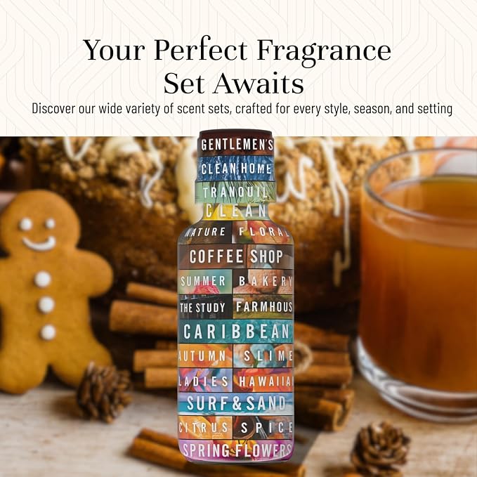 P&J Fragrance Oil Spice Set | Cinnamon, Harvest Spice, Apple Cider, Coffee Cake - Image 7