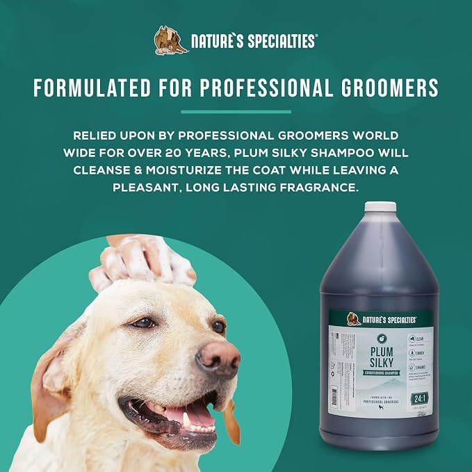 Nature's Specialties Plum Silky Ultra Concentrated Dog Shampoo Conditioner - Image 4