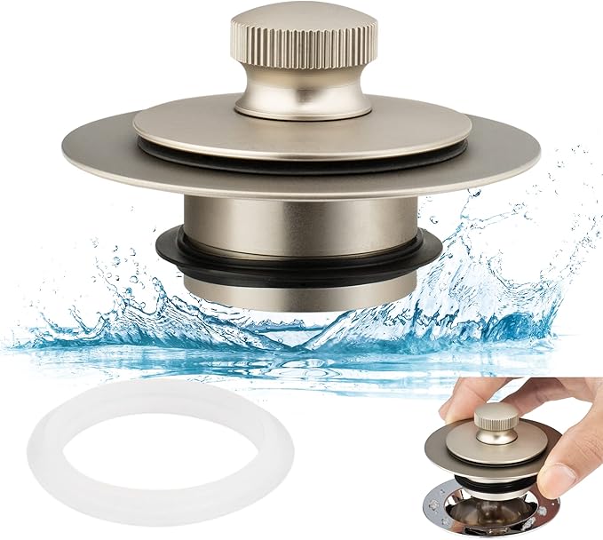 Artiwell Universal Lift and Turn Bath Drain Stopper and Cover, Bathtub Drain by Artiwell