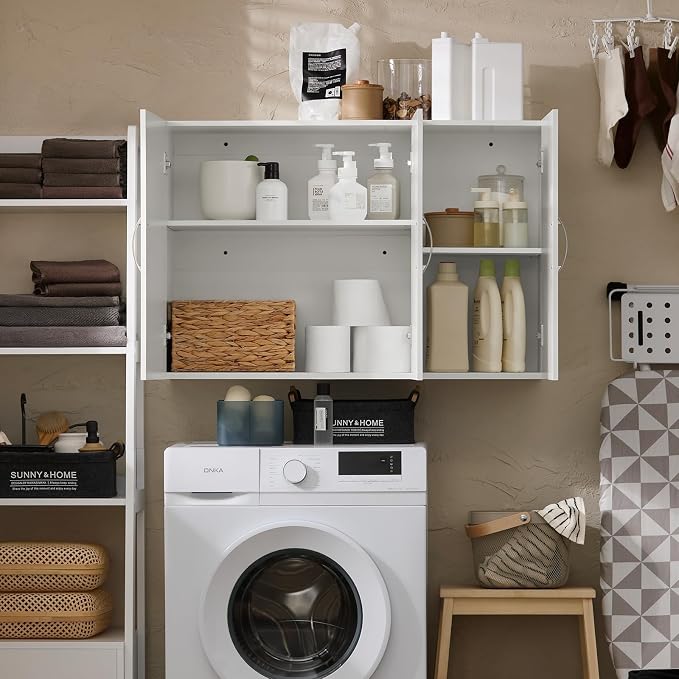 SoBuy Wall Cabinet Laundry Room, Medicine Cabinet - Image 4