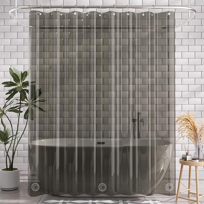 AmazerBath 72x78 Long Shower Curtain Liner, Waterproof PEVA Shower Liner - Image 9