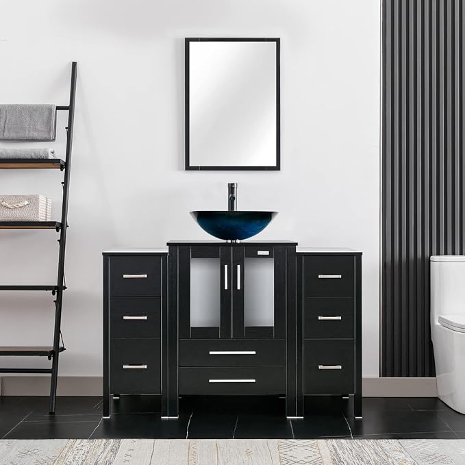 eclife 48" Modern Bathroom Vanity Sink Combo Freestanding Cabinet by eclife
