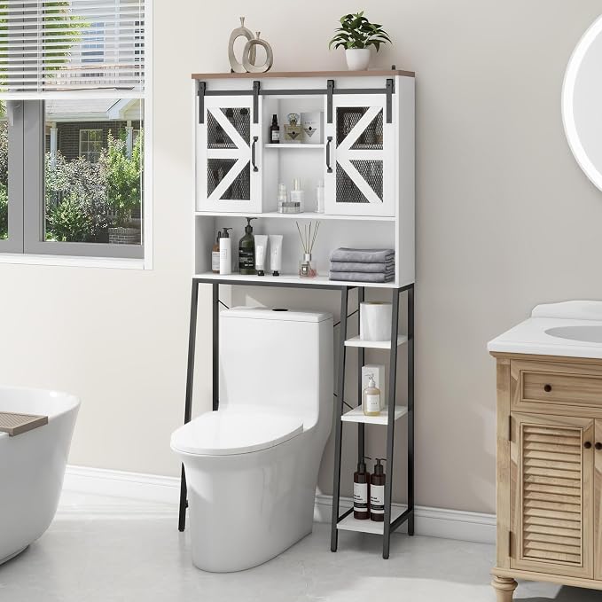 Vabches Over The Toilet Storage Cabinet, Farmhouse Storage Cabinet Over Toilet by Vabches